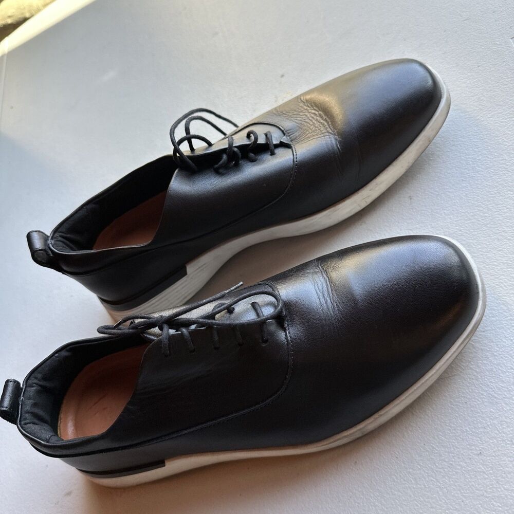 Wolf & Shepherd Black Dress Shoes 10.5 M Crossover Derby